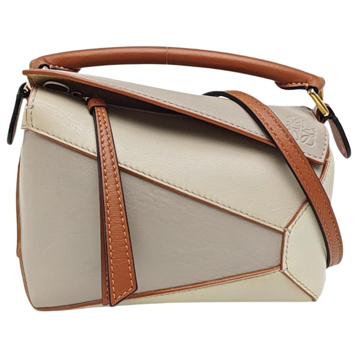 Puzzle leather mini bag