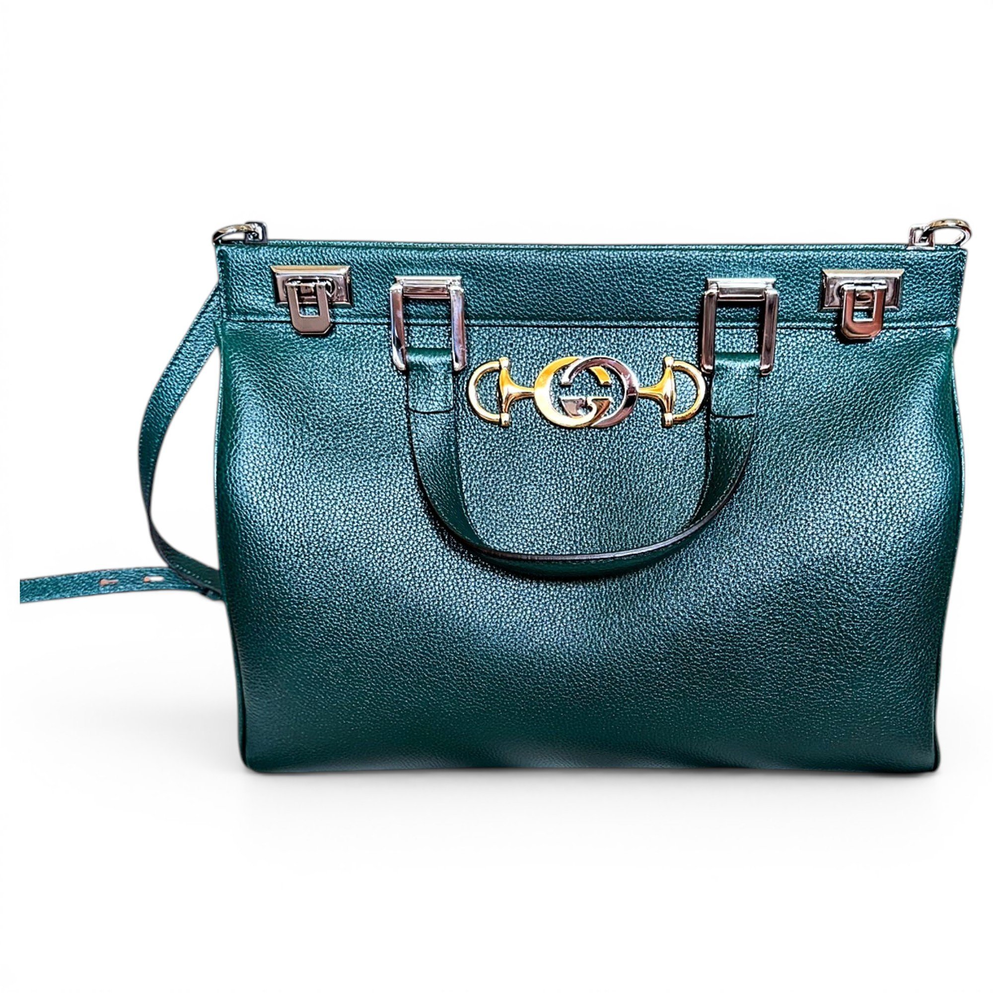 Zumi leather clutch bag