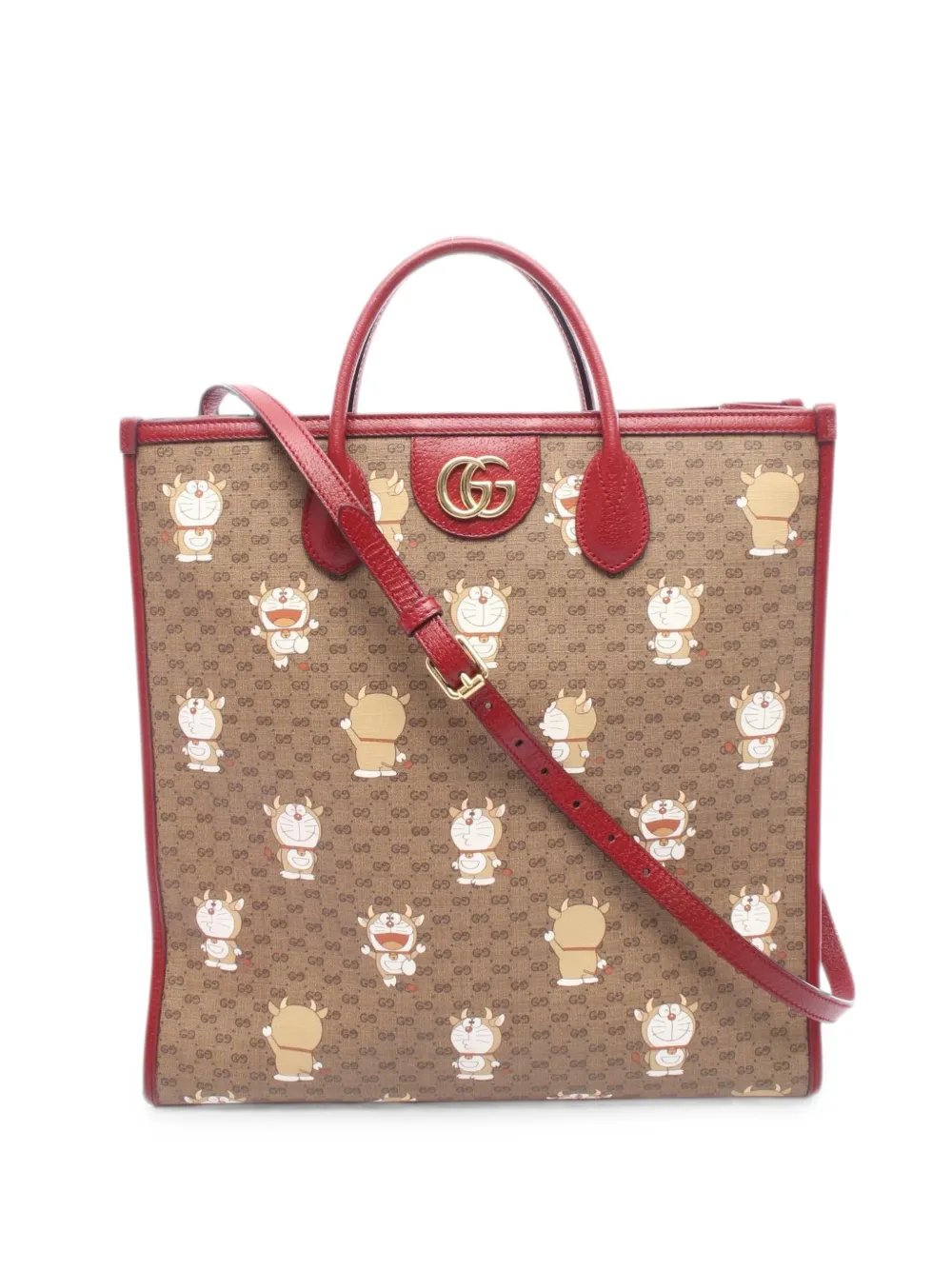 x Doraemon 2010s GG Supreme tote bag