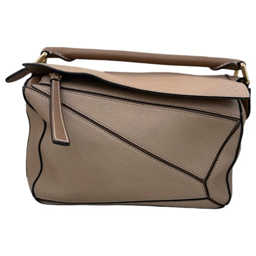Puzzle leather crossbody bag