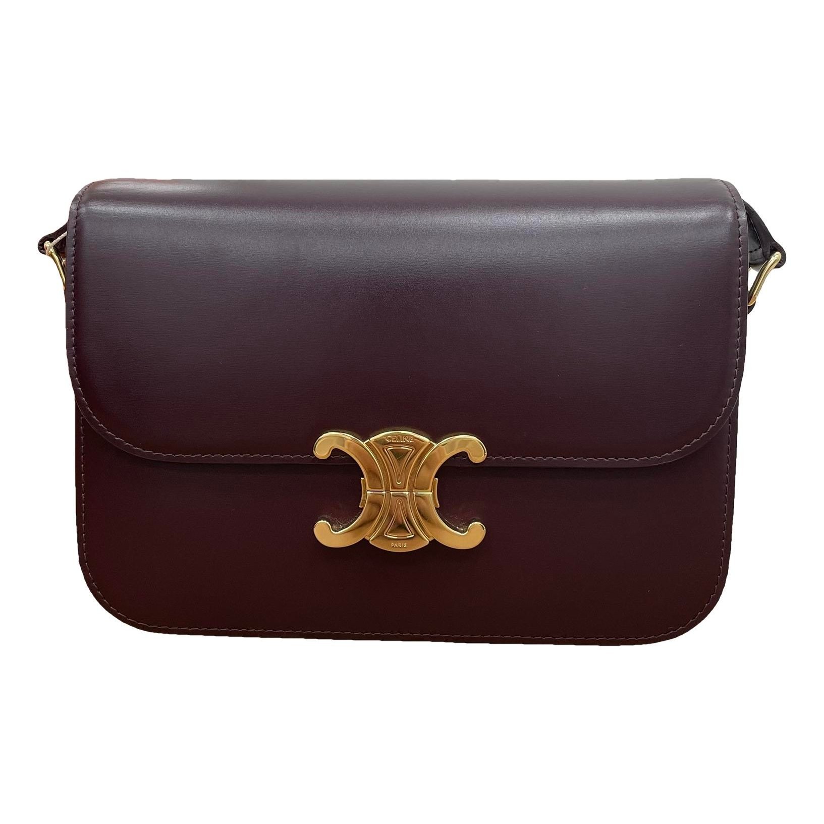 Triomphe leather handbag