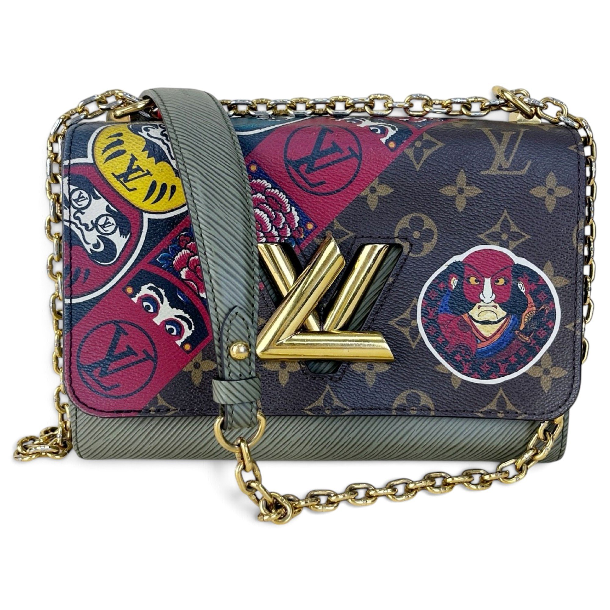 Twist leather handbag