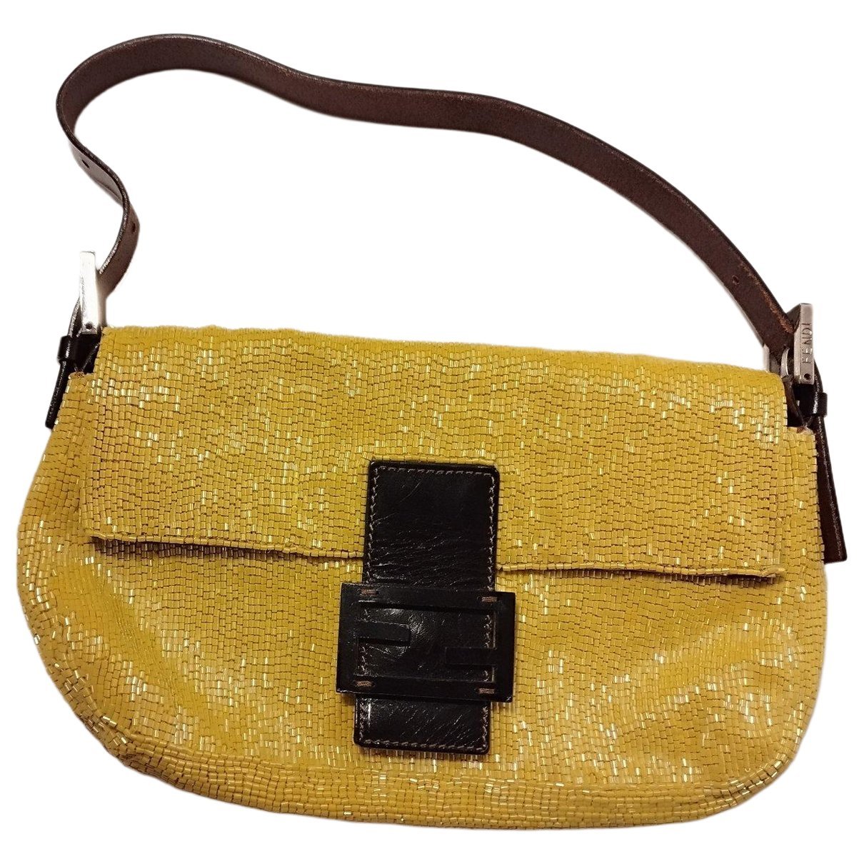Baguette leather handbag