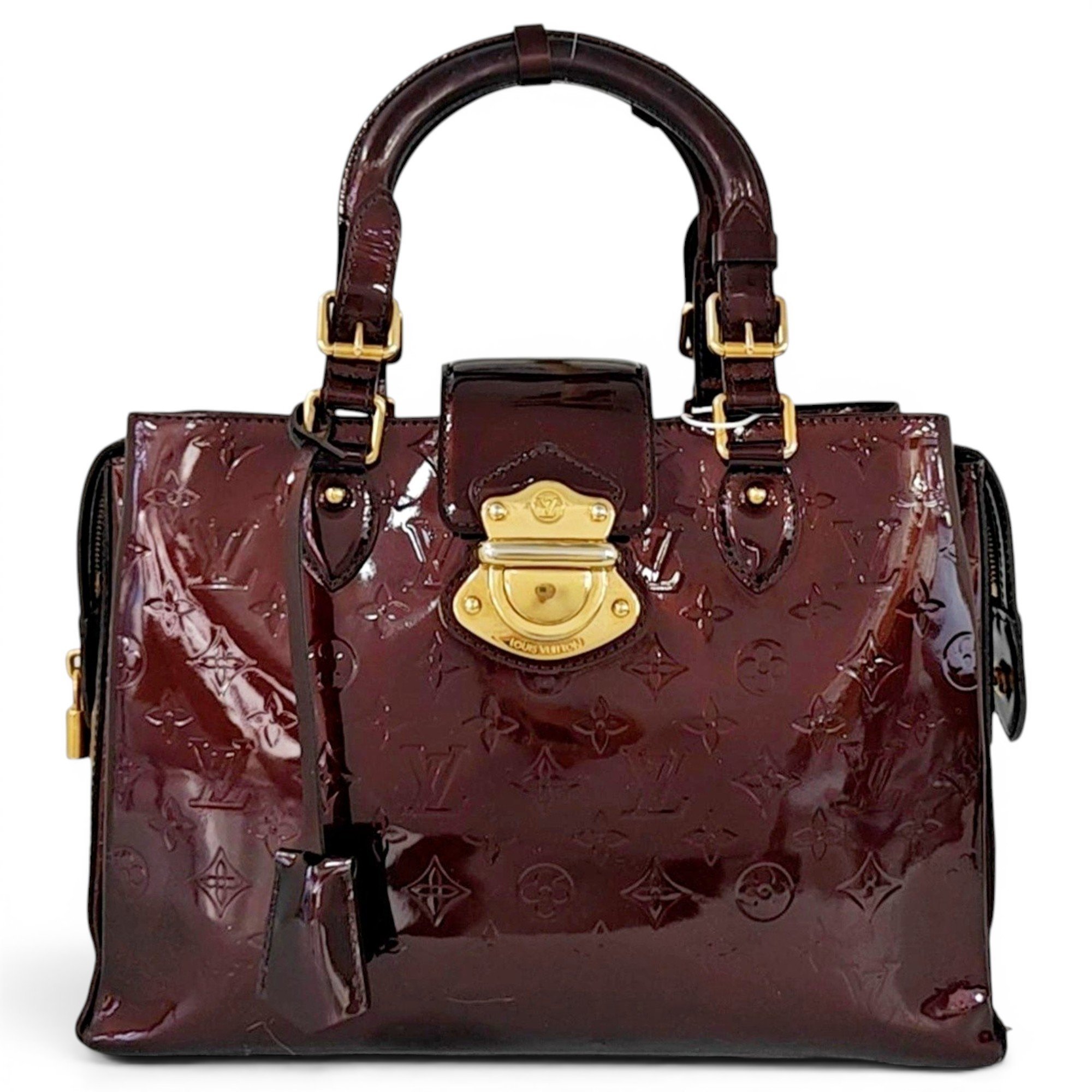 Patent leather handbag