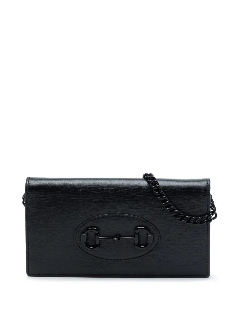 2016-2026 Calfskin Horsebit 1955 Monochrome Wallet on Chain crossbody bag