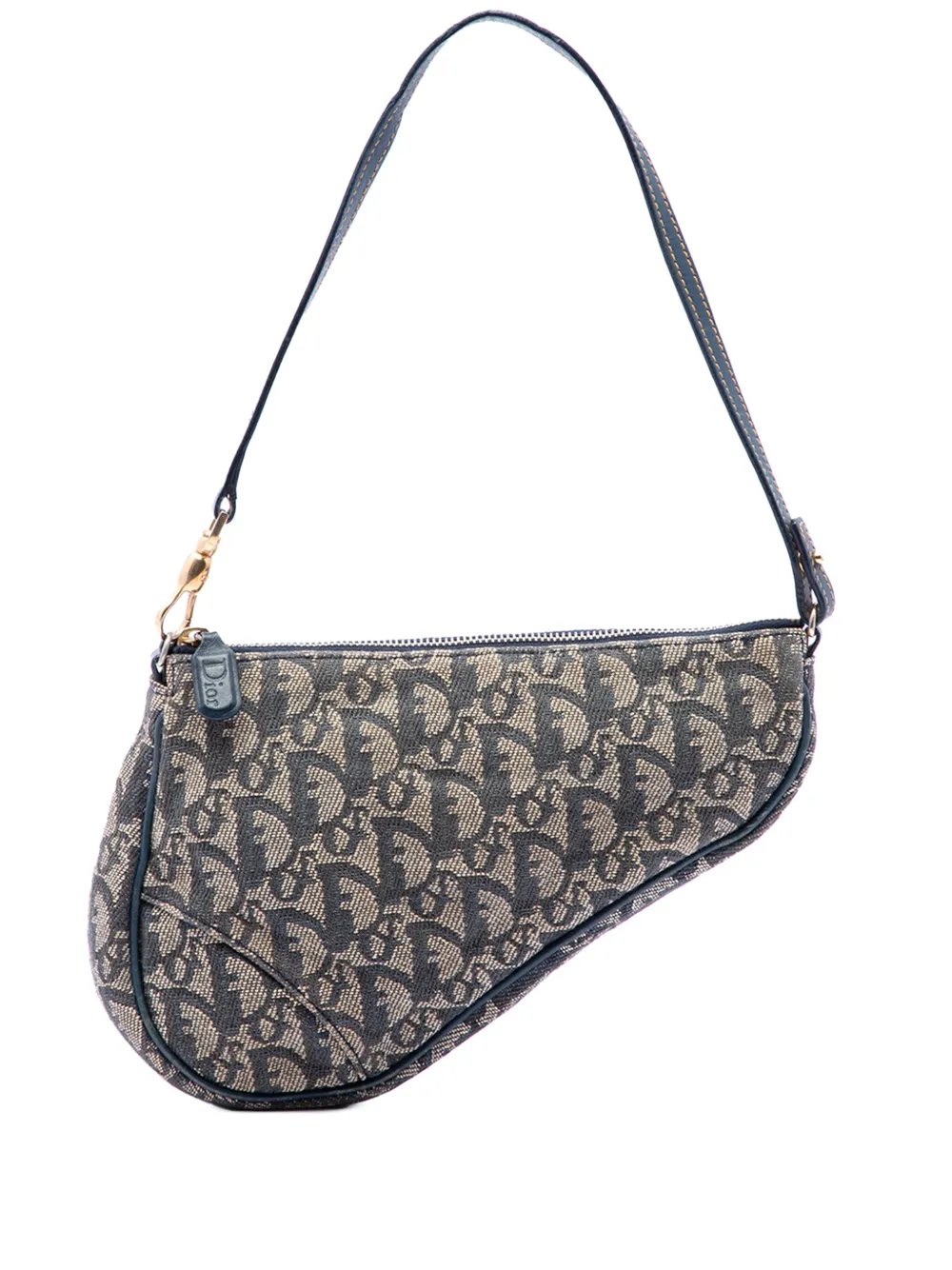 2001 Mini Diorissimo Canvas Saddle Pochette shoulder bag