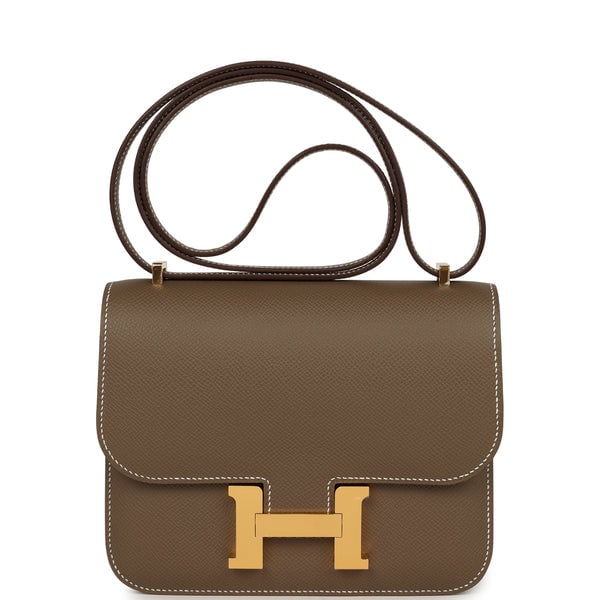 Hermes Constance 18 Etoupe Epsom Gold Hardware