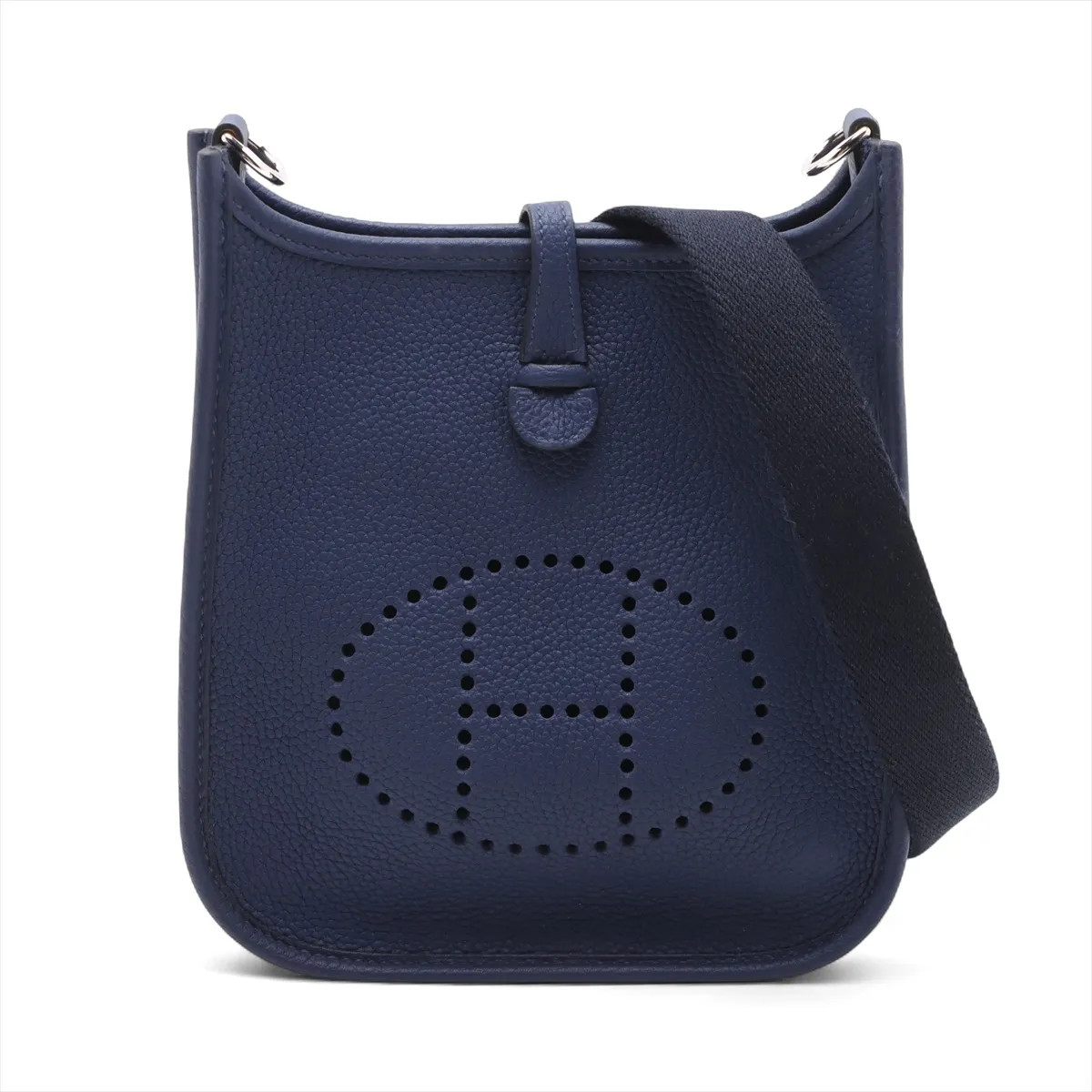 Hermès evelyn 16 TPM Amazon Taurillion Maurice Blue Saphir Silver Metal Fittings
