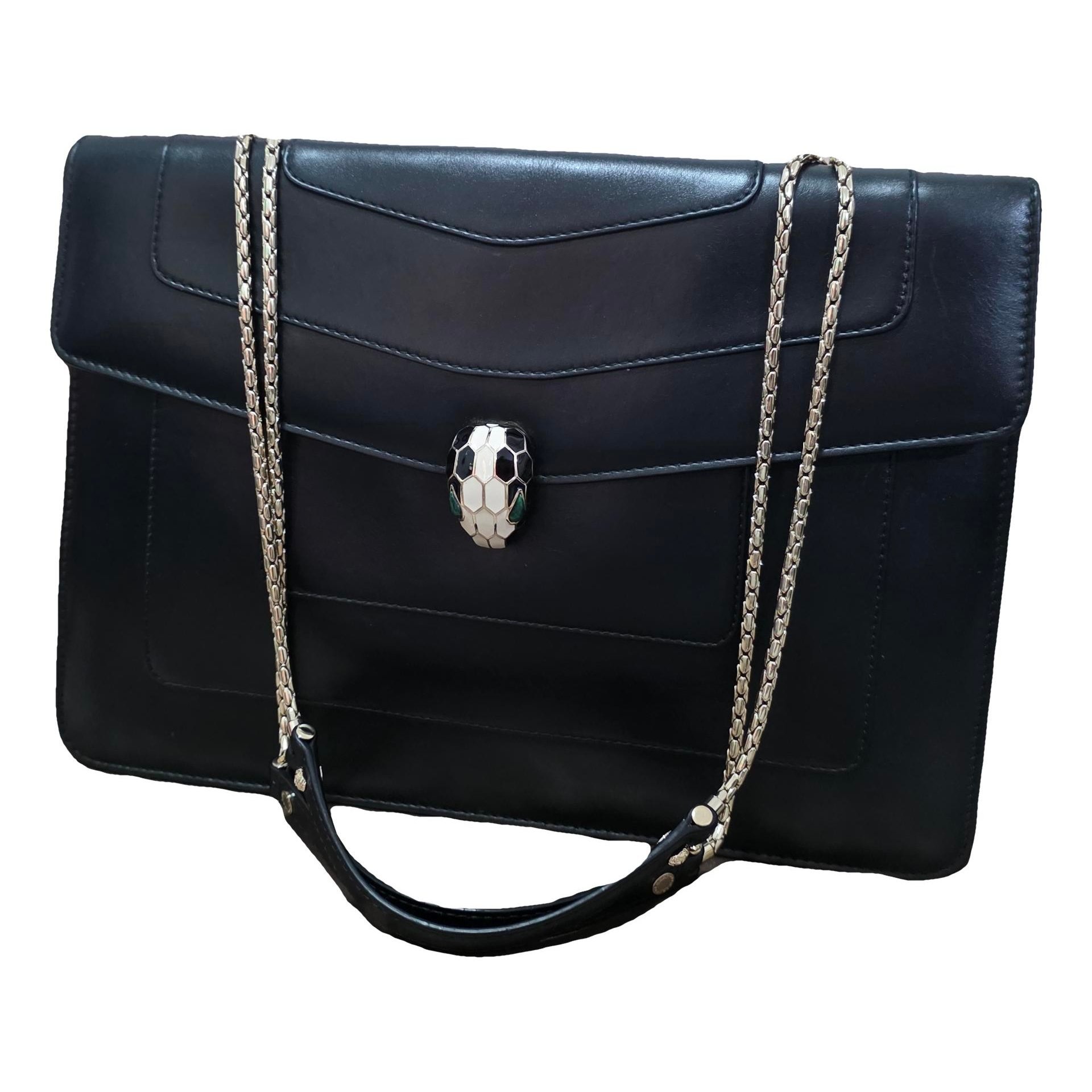 Serpenti leather handbag