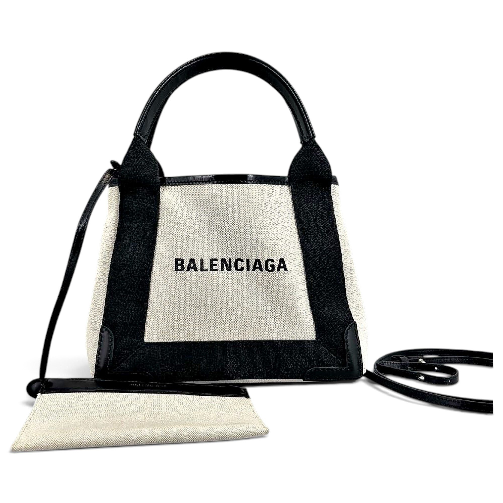 Navy cabas cloth tote