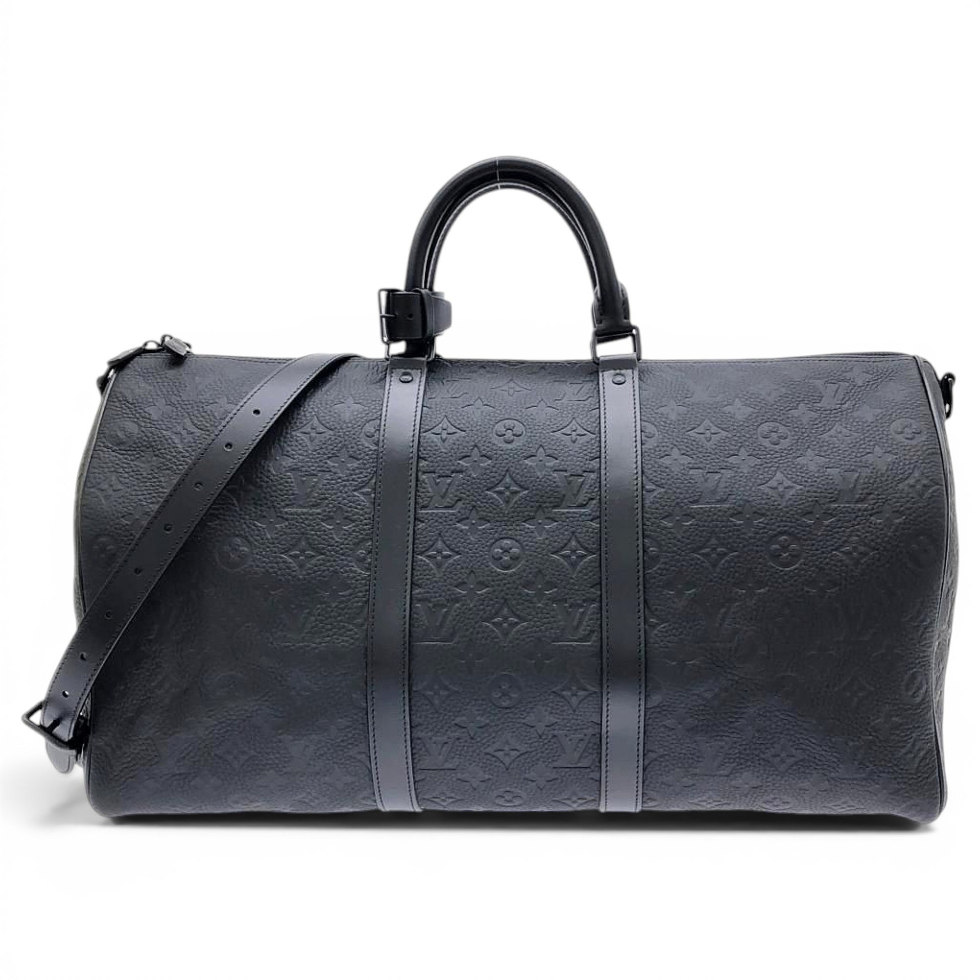 Keepall leather travel bag