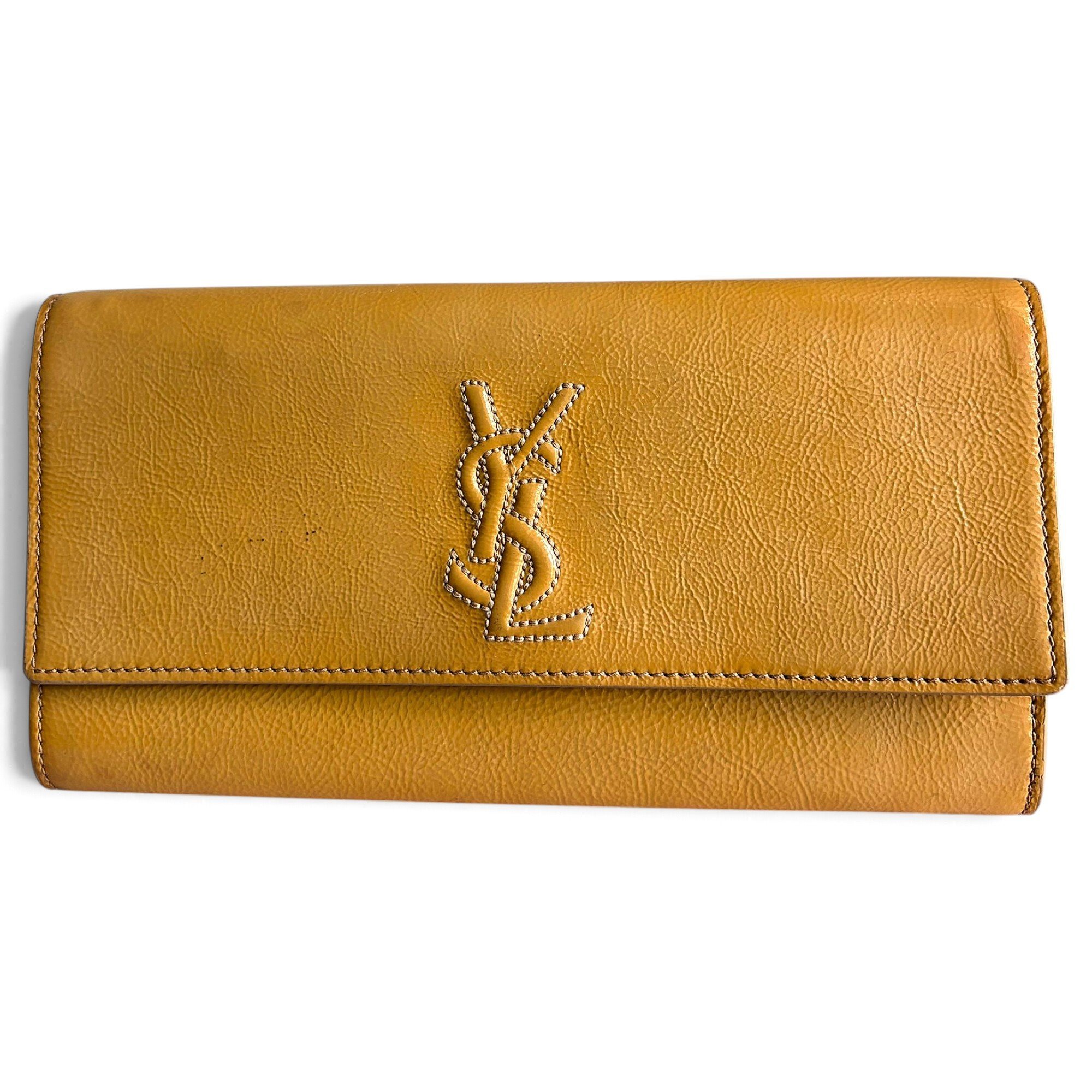 Patent leather clutch bag