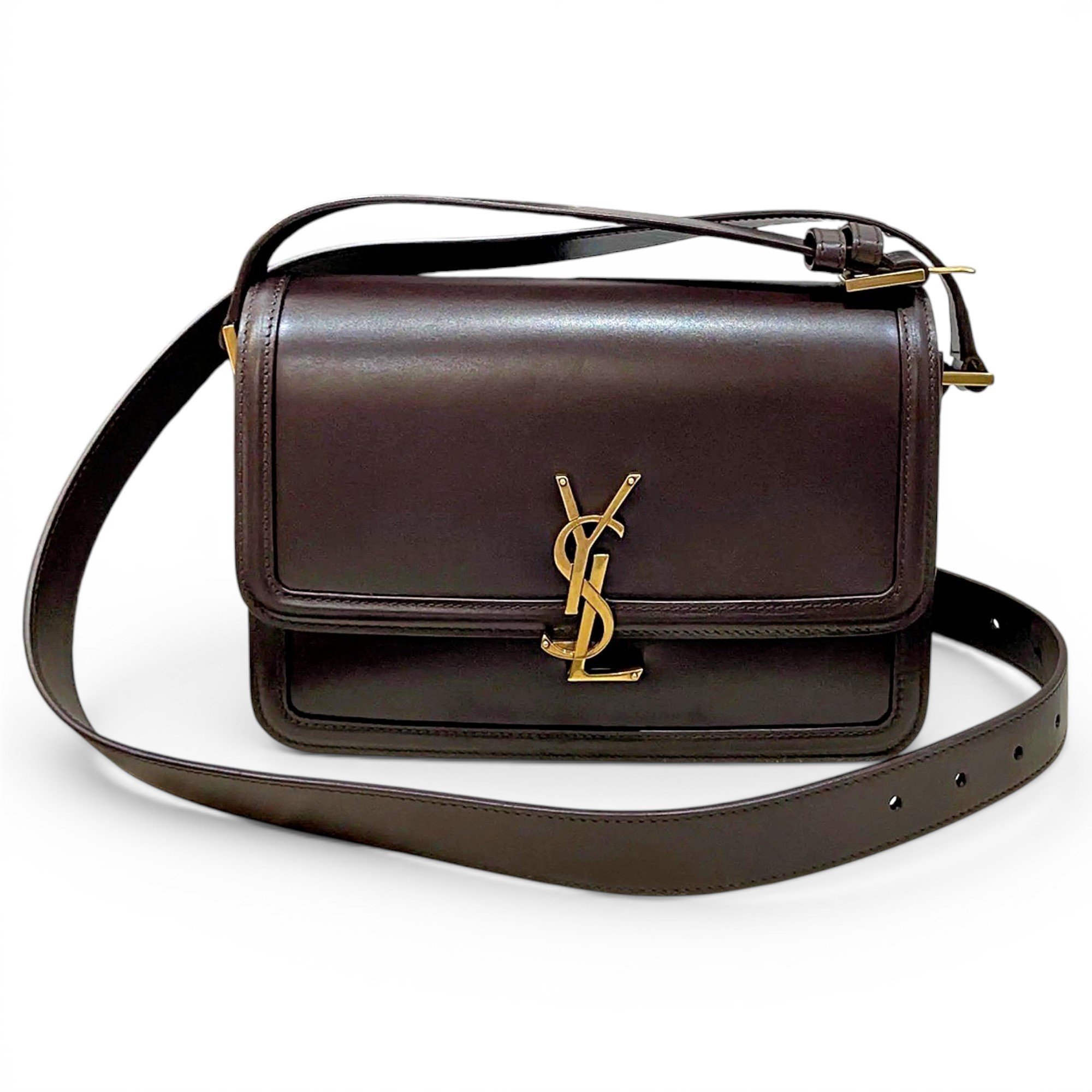 Solférino leather crossbody bag
