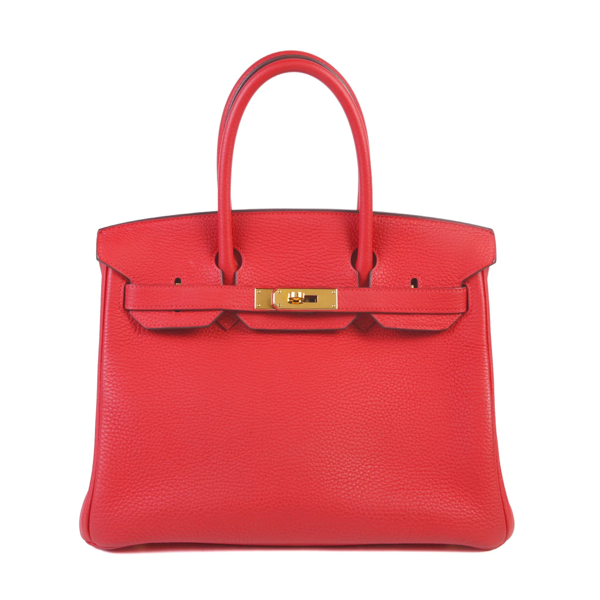 Hermes Birkin 30 Rouge Tomate (S5) Clemence Gold hardware X (2016)