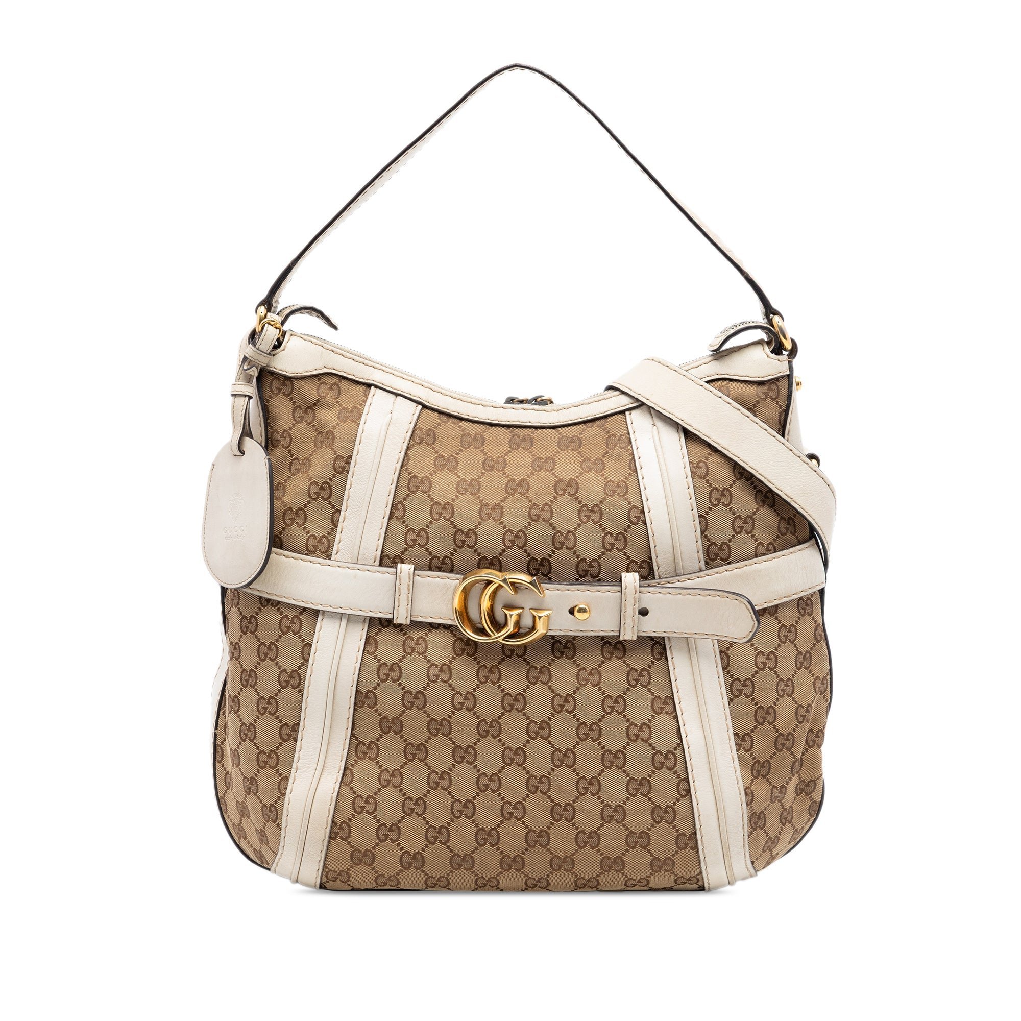 GG Running leather satchel