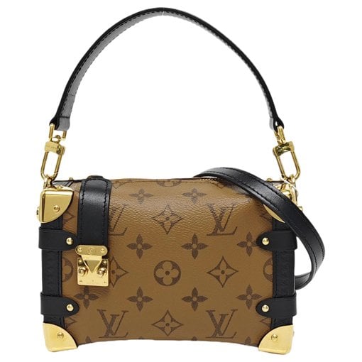 Side Trunk leather crossbody bag
