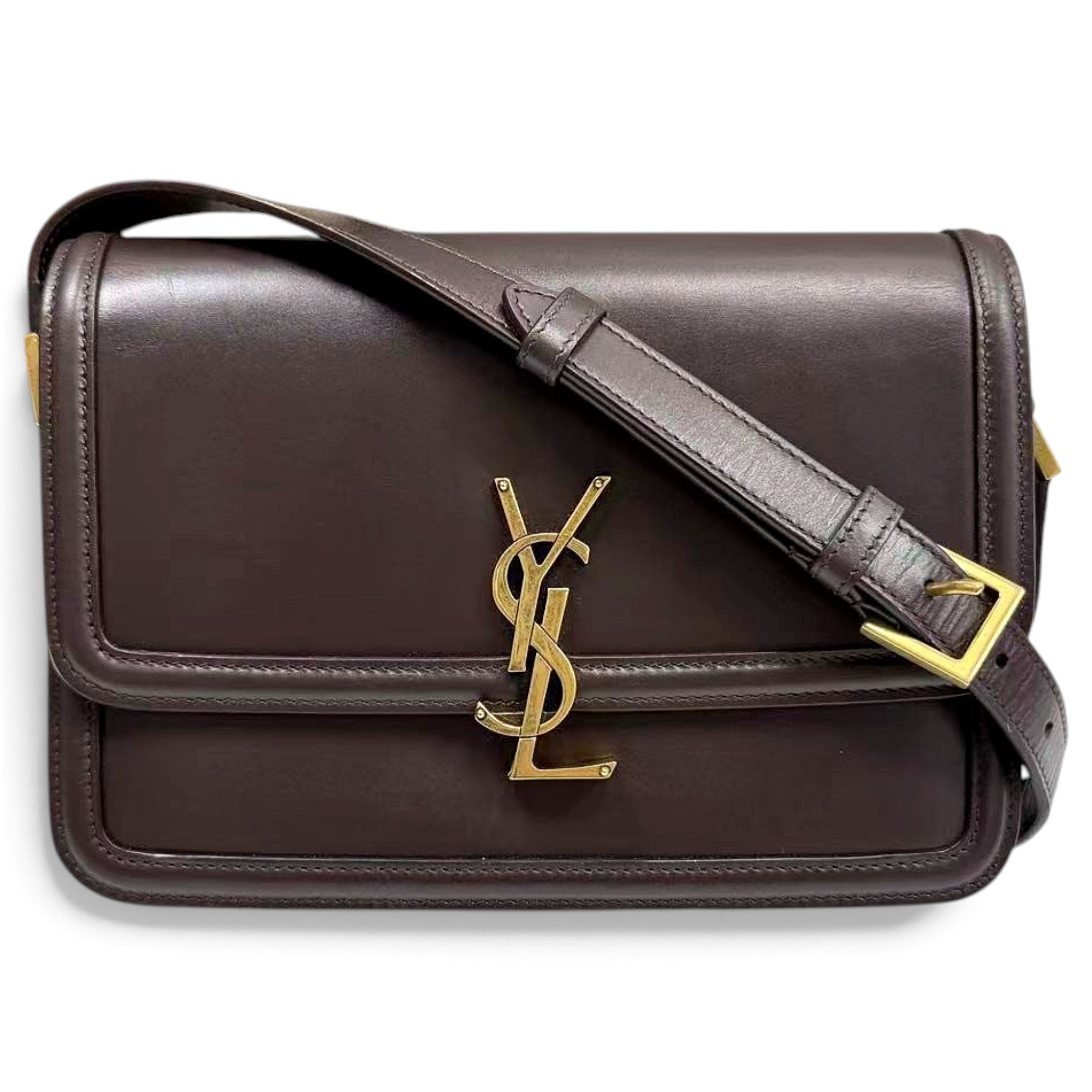 Solférino leather handbag