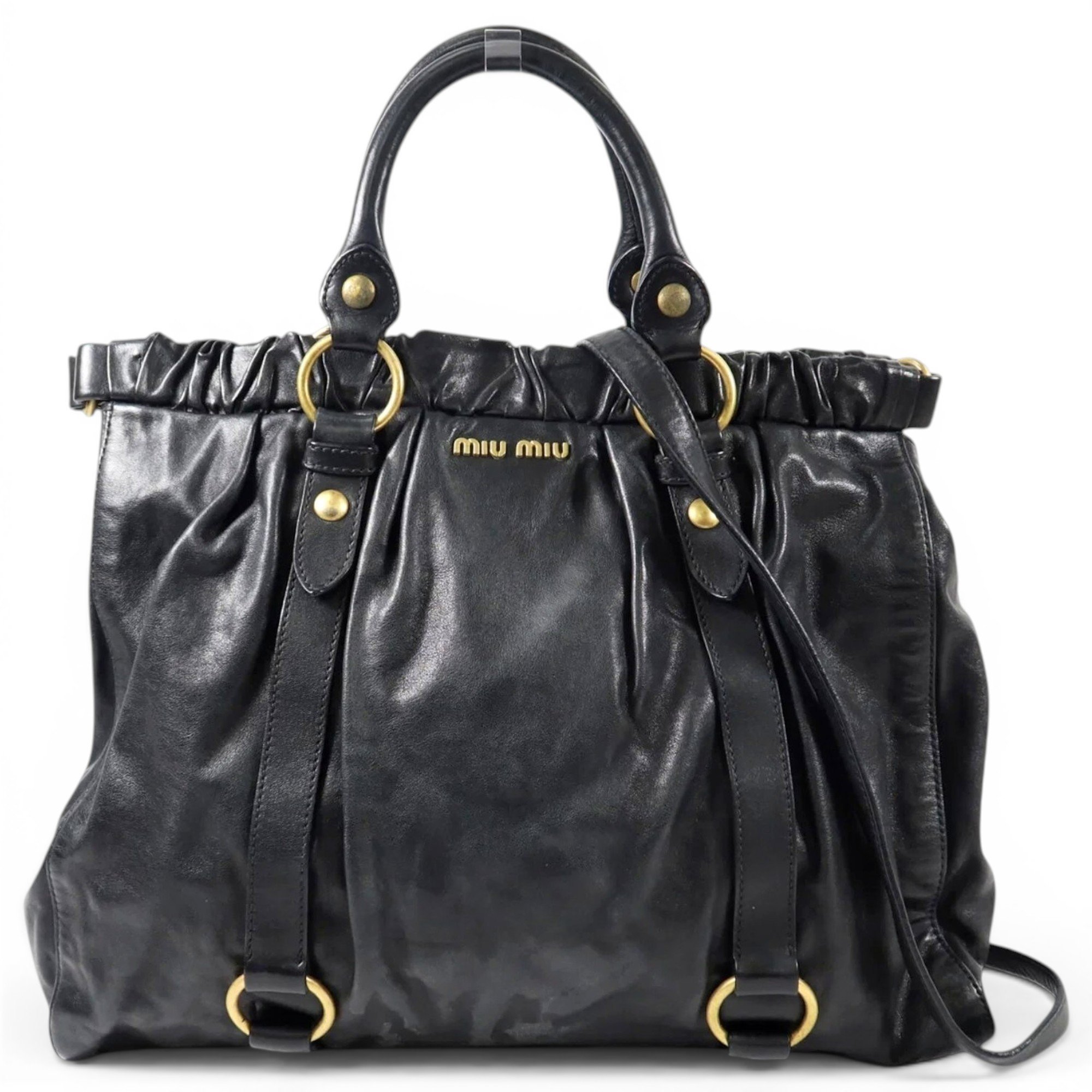 Miu Miu Vitello leather crossbody bag
