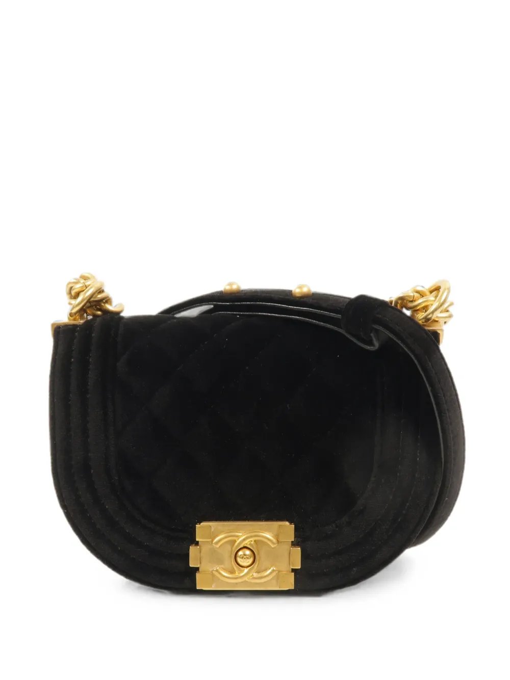 mini Boy Chanel diamond-quilted shoulder bag