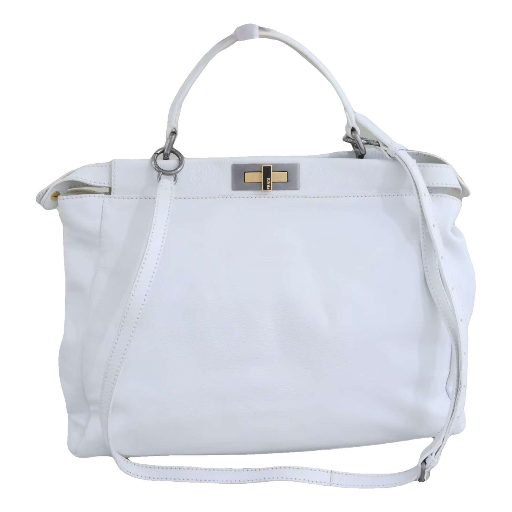 Peekaboo leather handbag