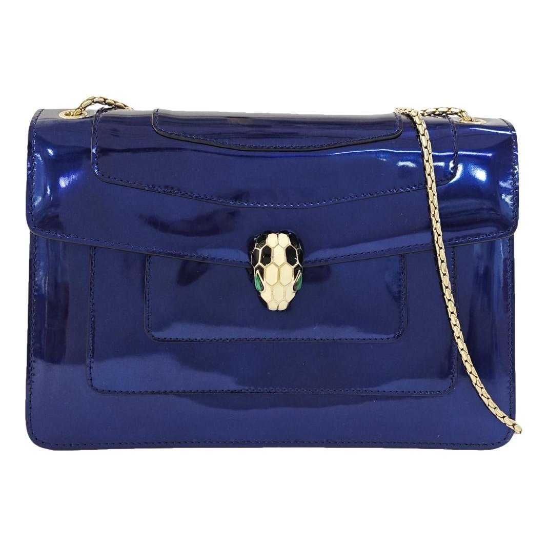 Serpenti leather handbag