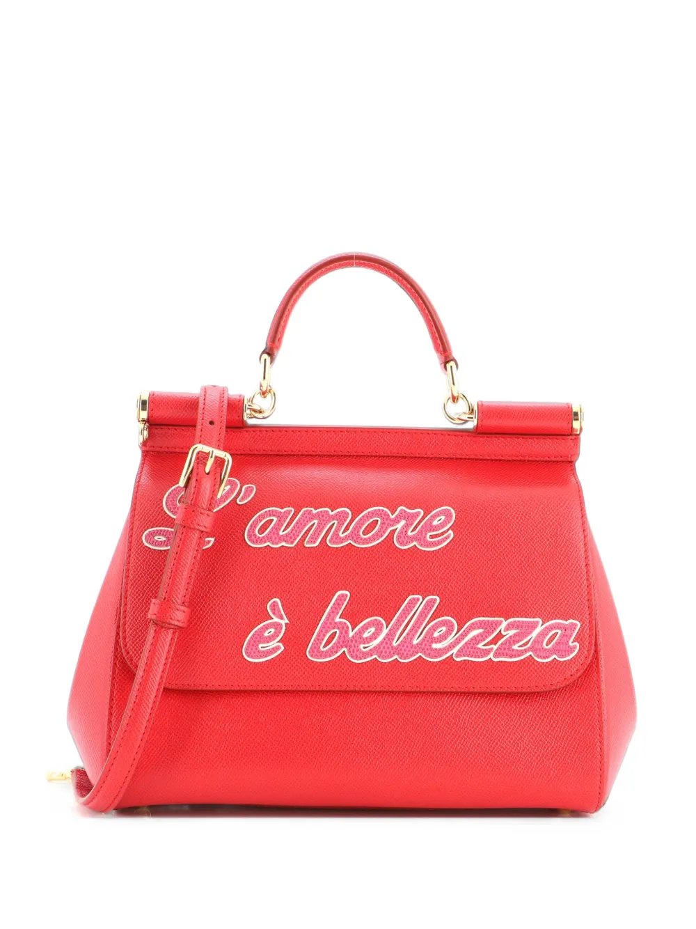 Miss Sicily Bag Printed Leather Medium satchel
