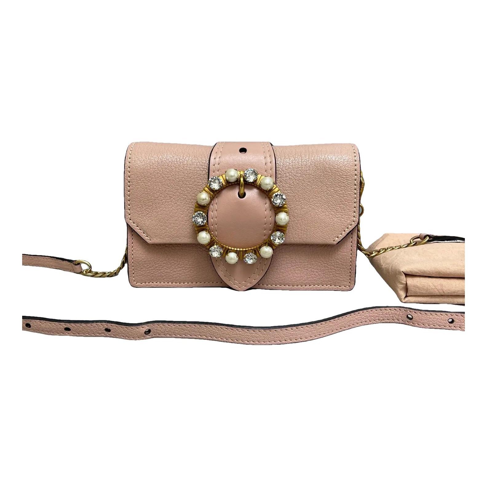 Miu Lady leather handbag