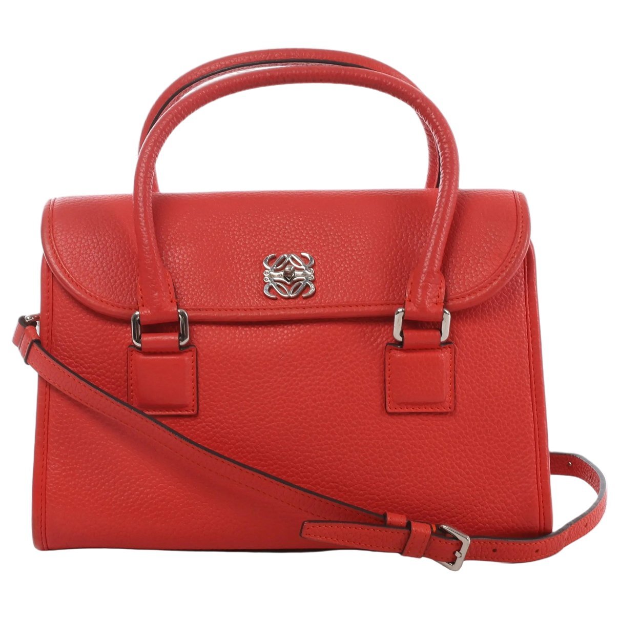 Anagram leather handbag