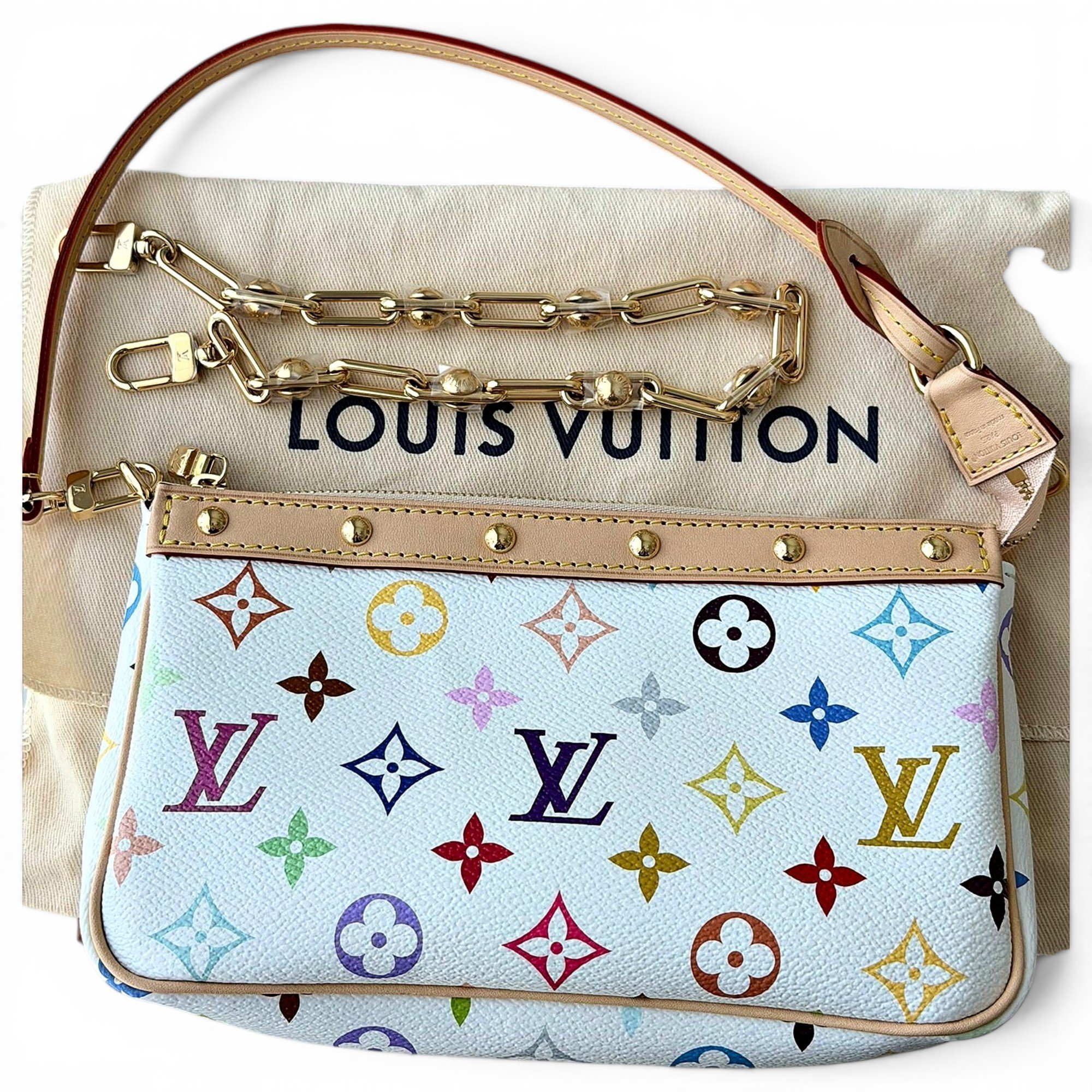 Pochette Accessoire leather handbag