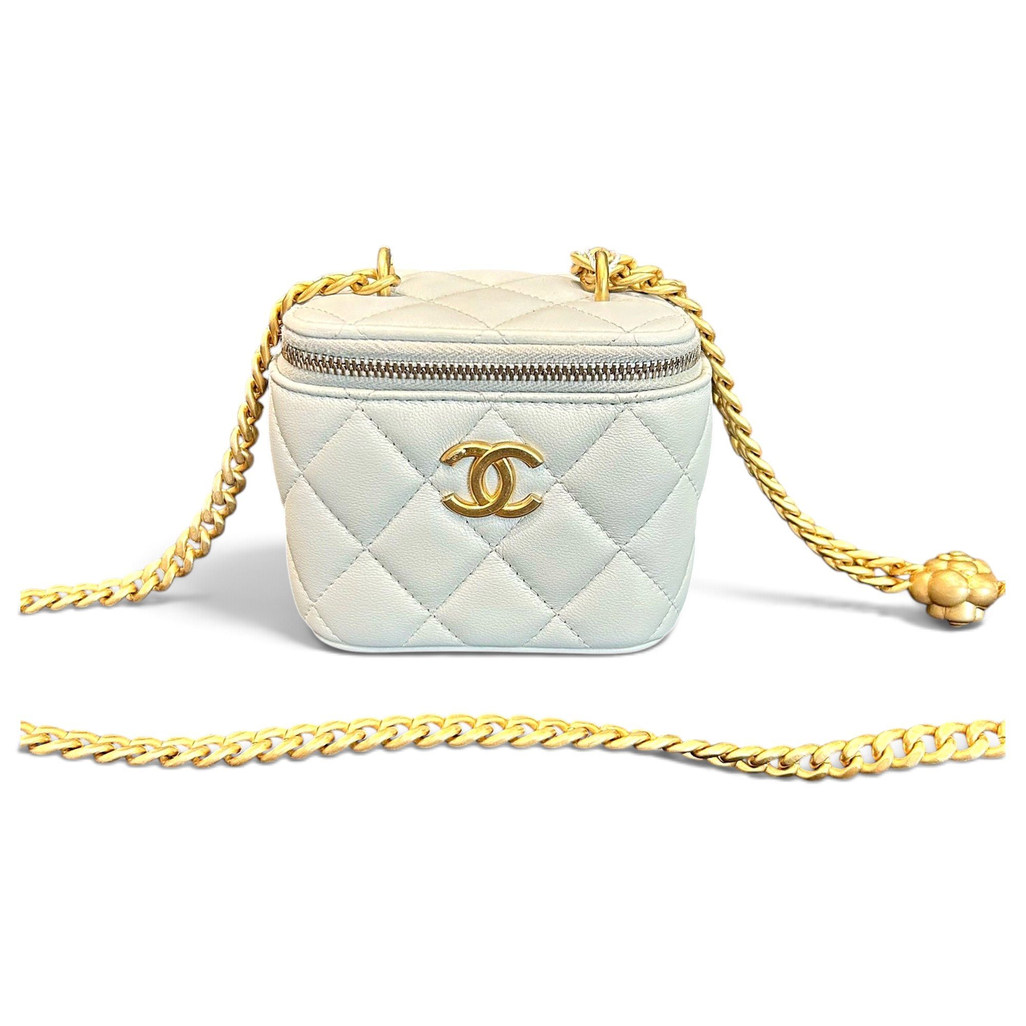 Trendy CC Vanity leather handbag