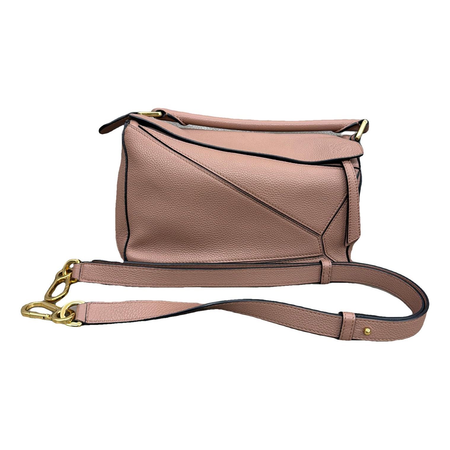 Puzzle leather handbag