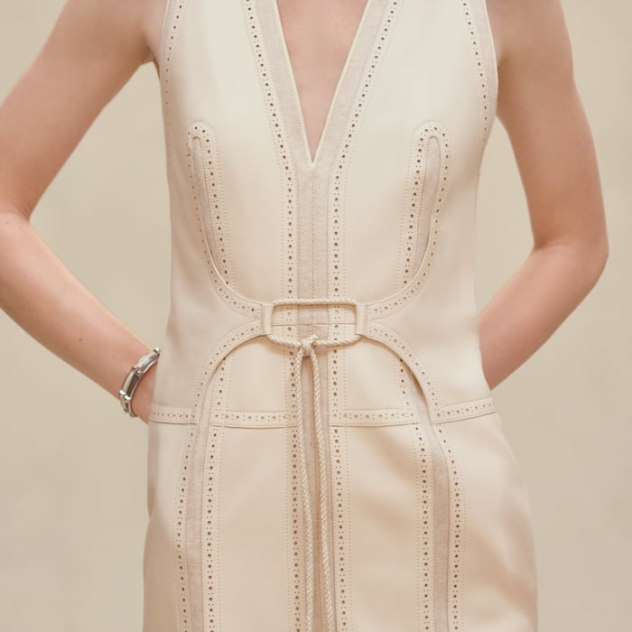 Dress With Perforated Details