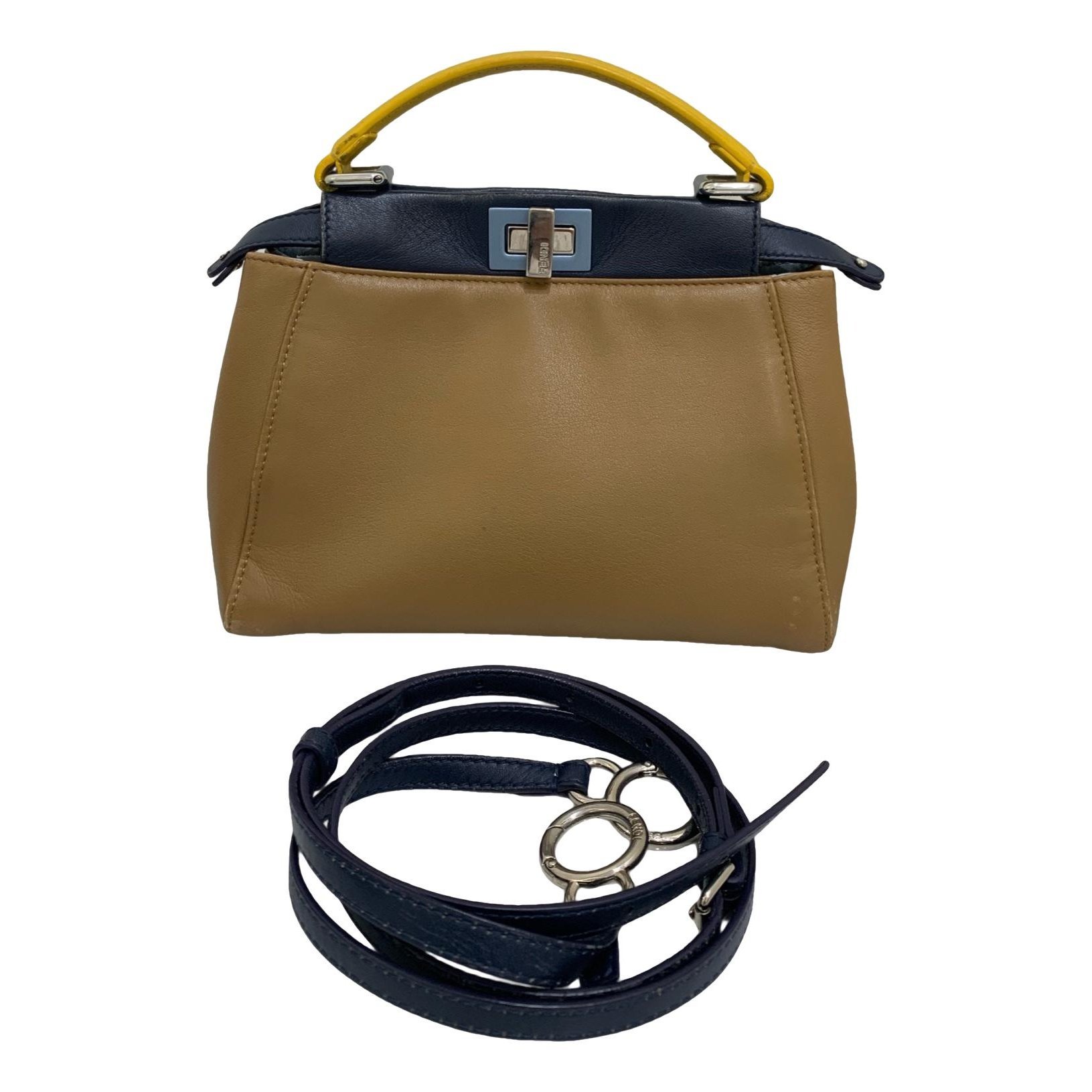 Peekaboo leather handbag