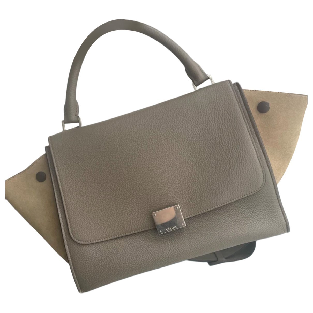 Trapèze leather bag