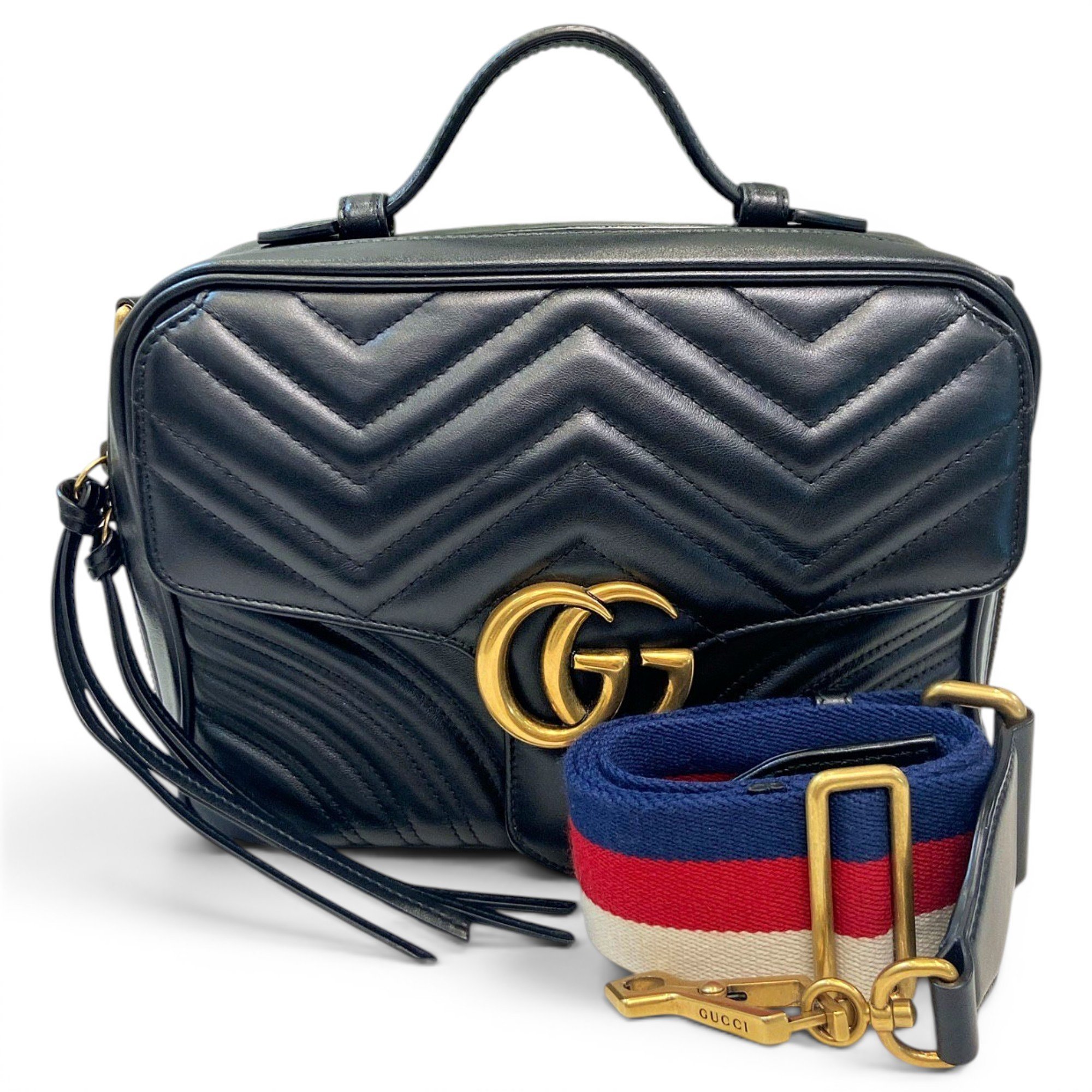GG Marmont Flap leather handbag