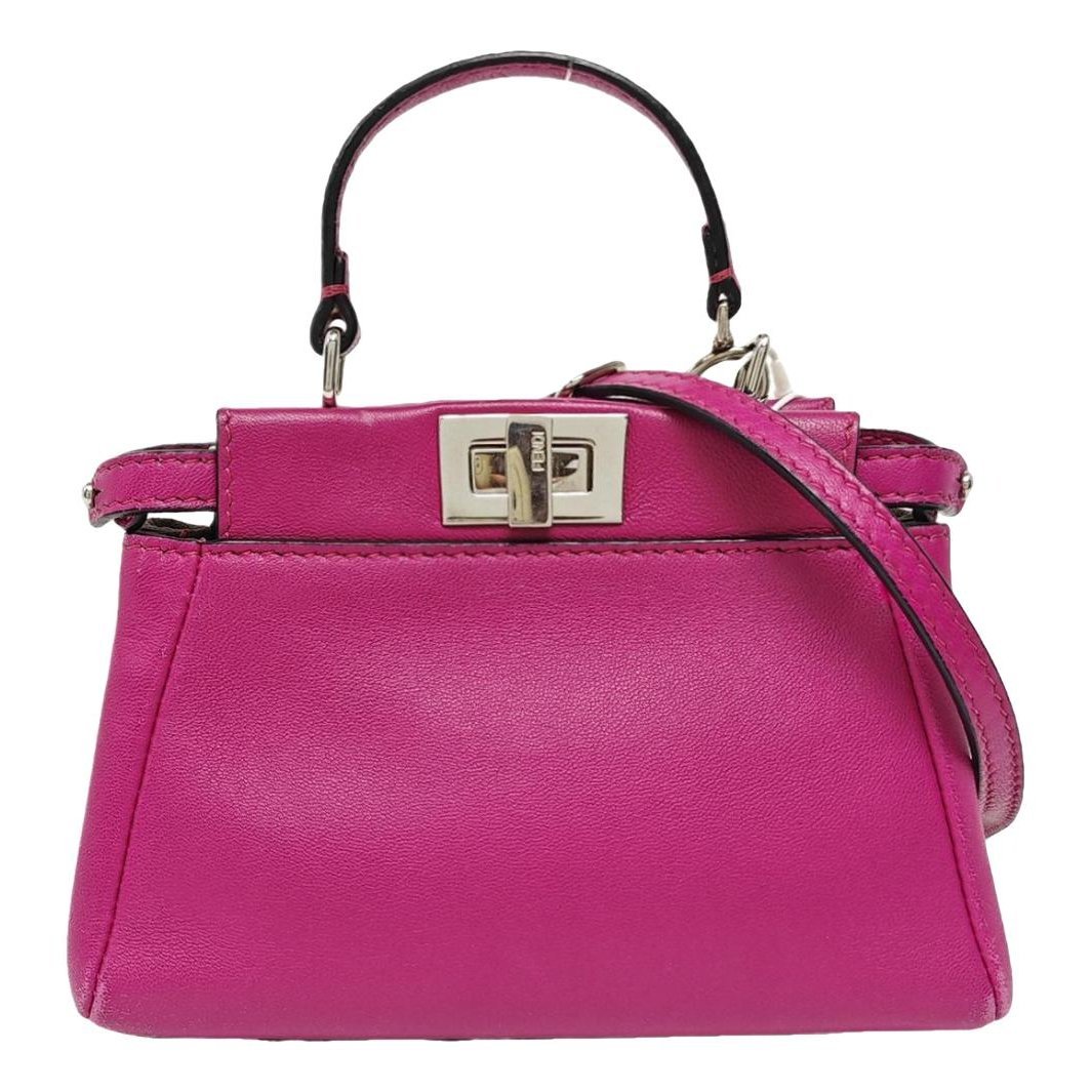 Peekaboo leather handbag
