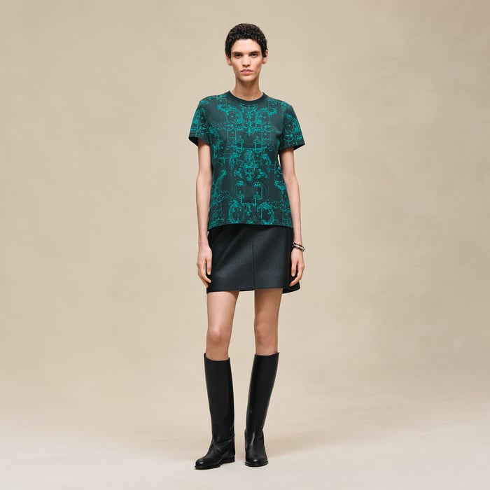 Vert Pin "Ferronnerie Remix" Straight T-shirt