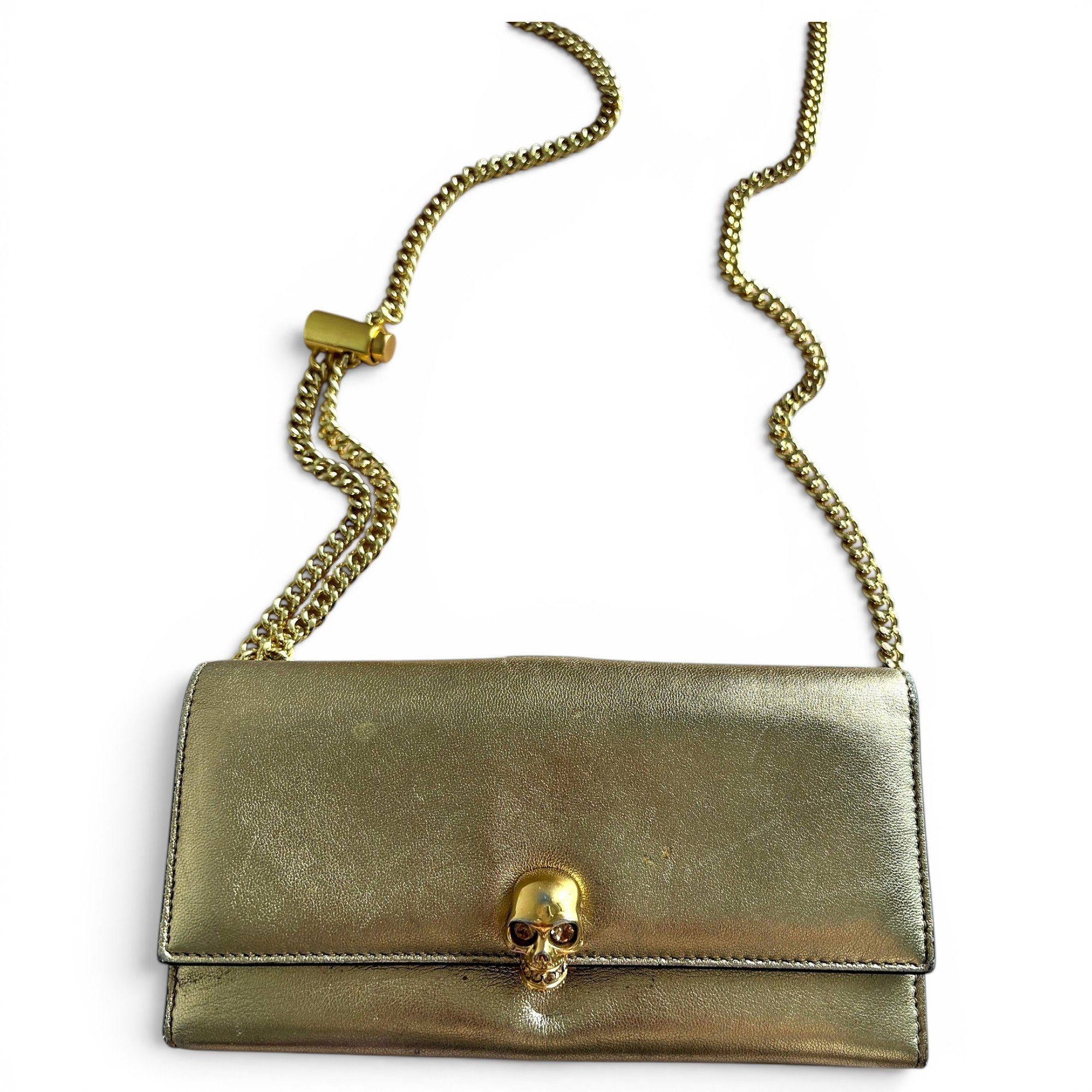 Skull leather bag