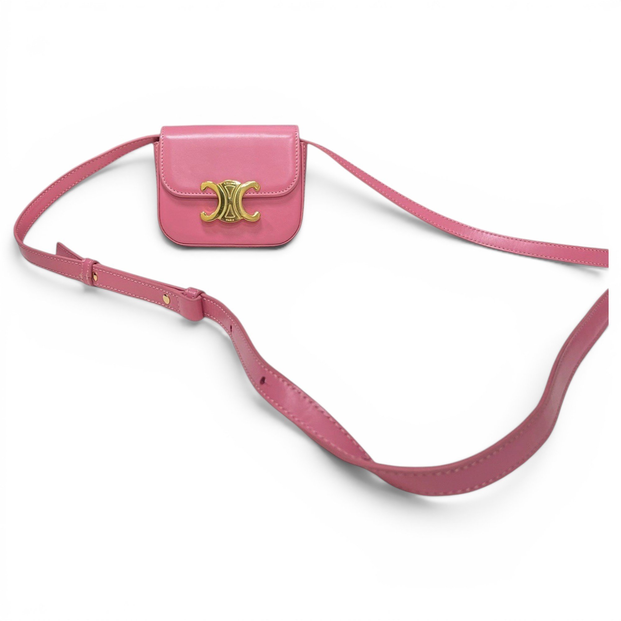 Triomphe leather handbag
