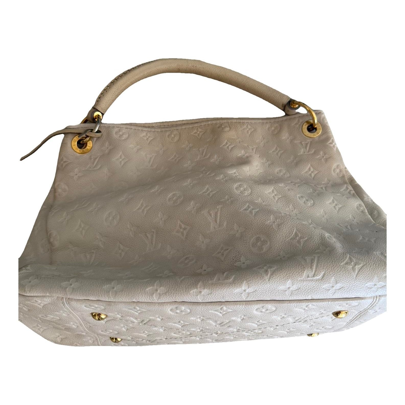 Artsy leather handbag