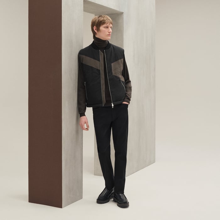 Noir "Casaque" Quilted Vest