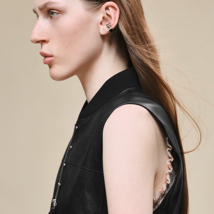 Noir Fitted Vest