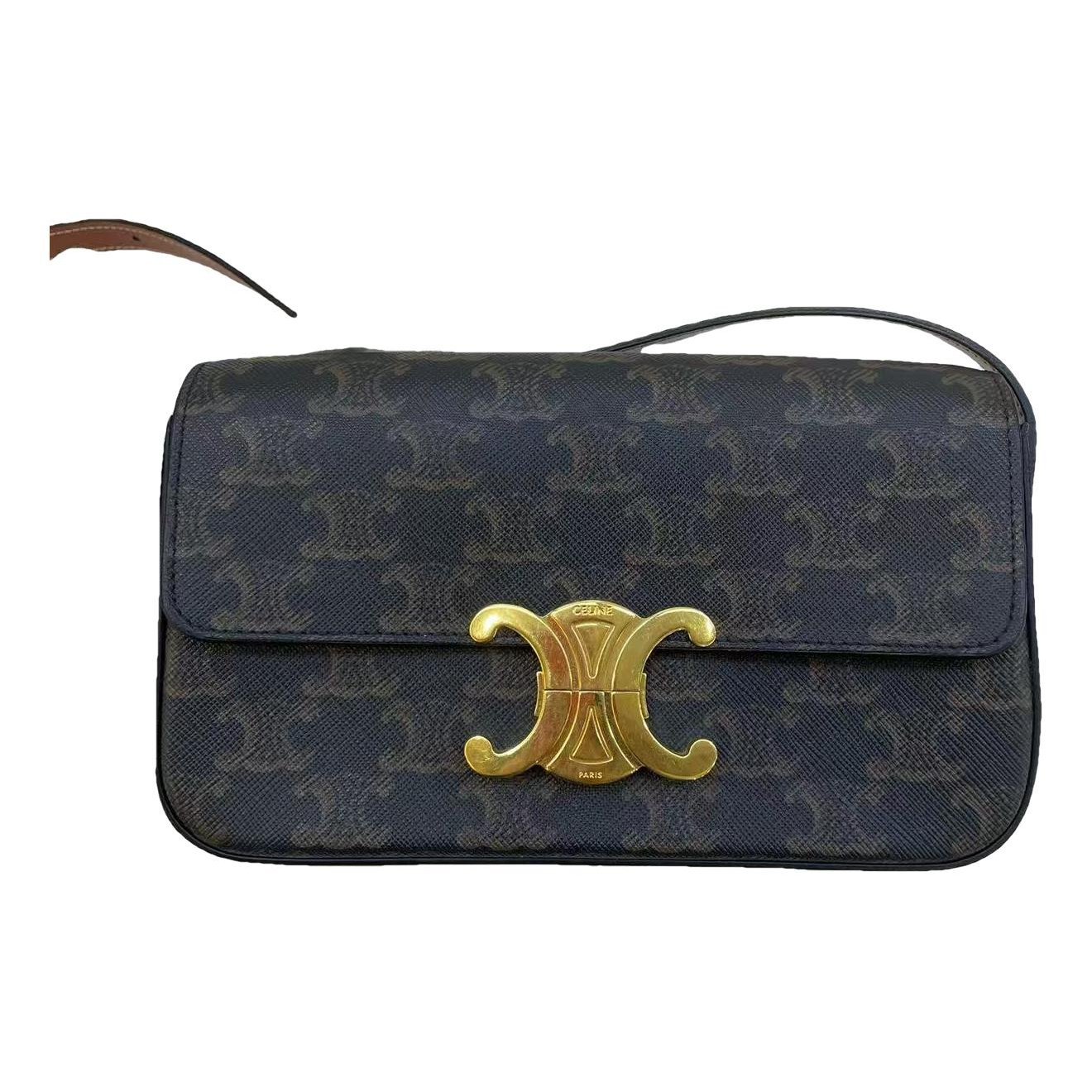 Triomphe leather handbag