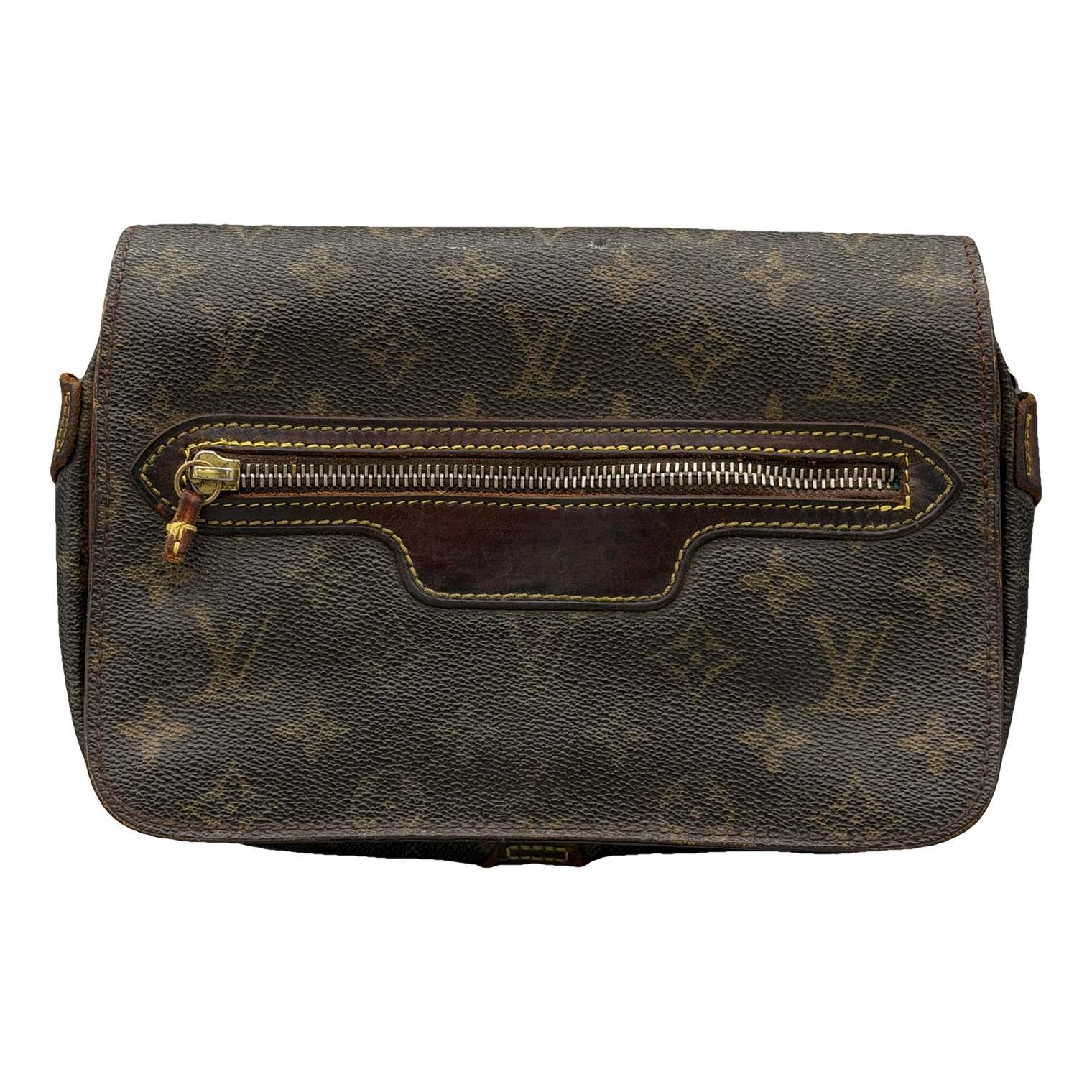 Leather clutch bag