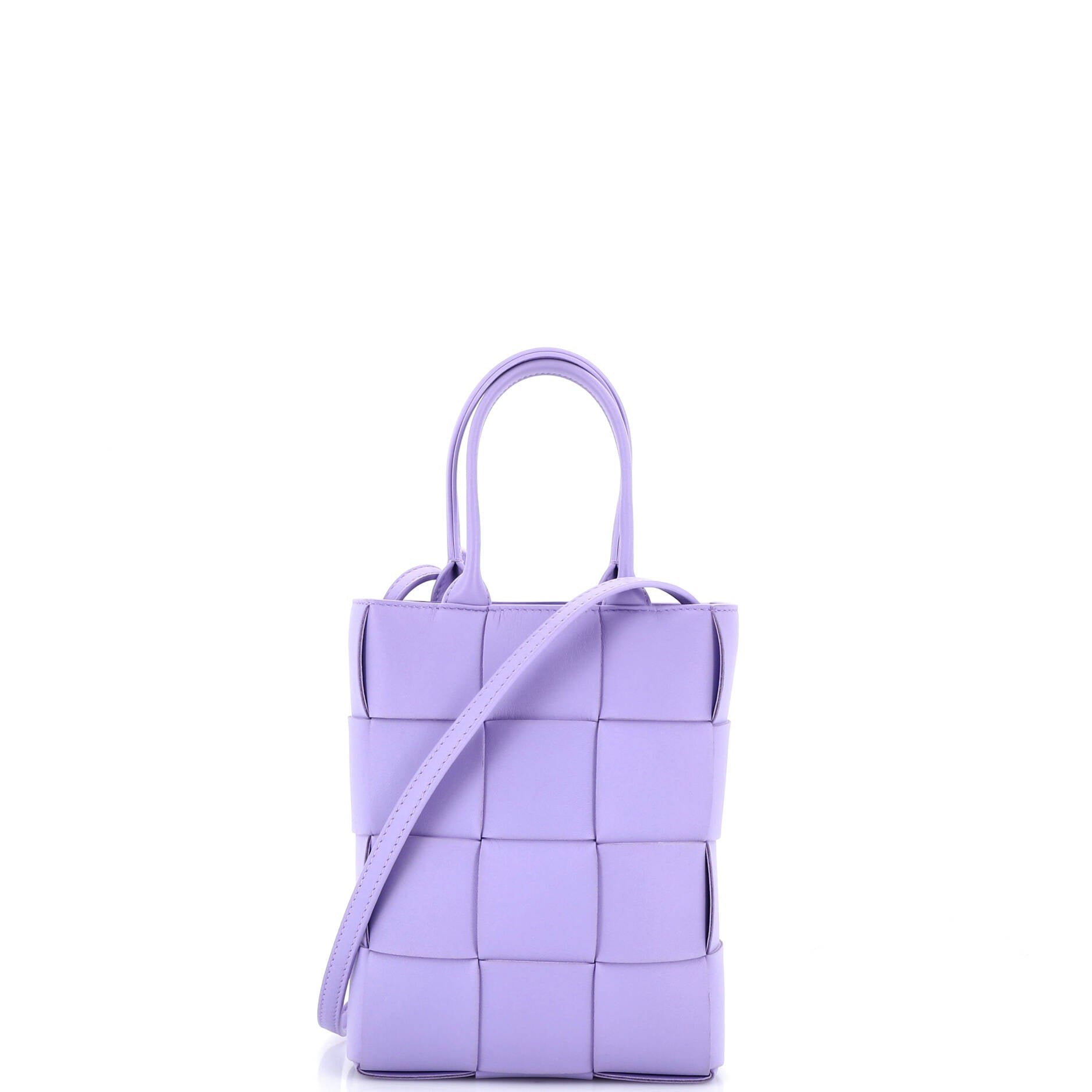 Cassette Convertible Tote Maxi Intrecciato Leather Mini