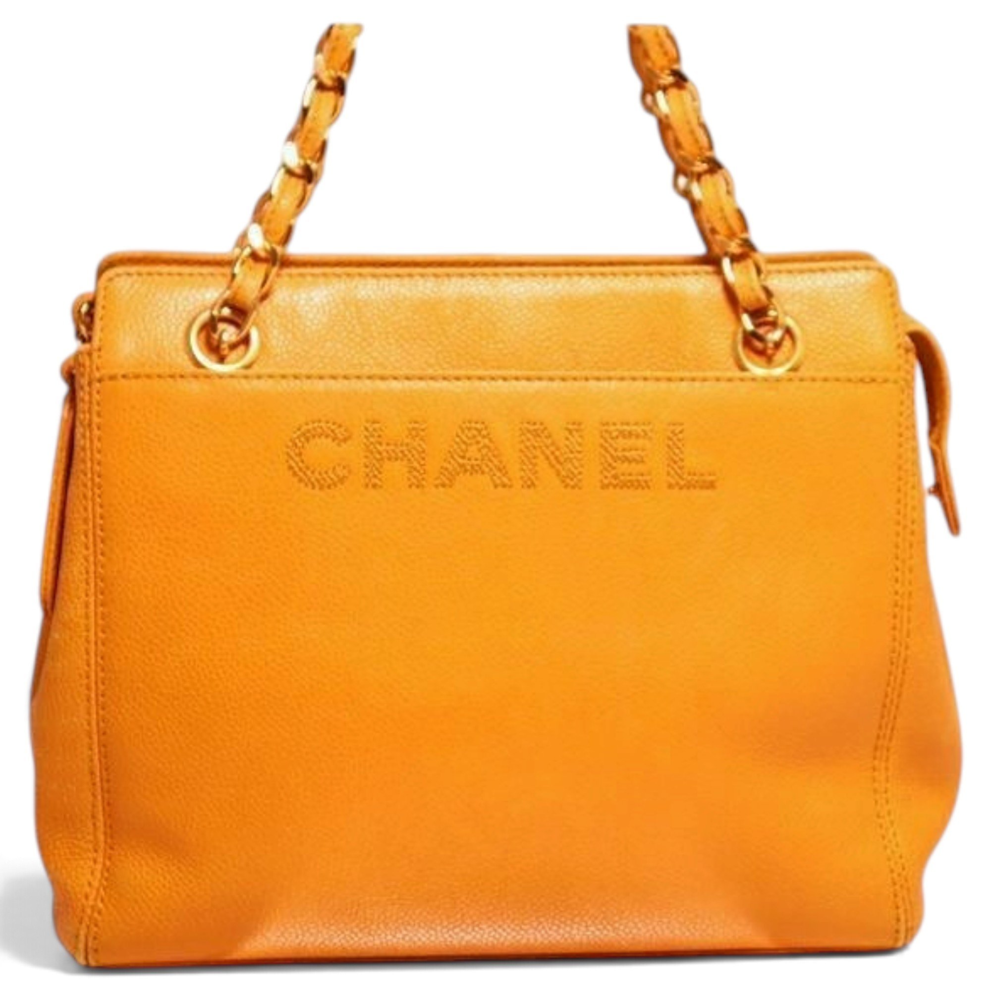 Leather tote
