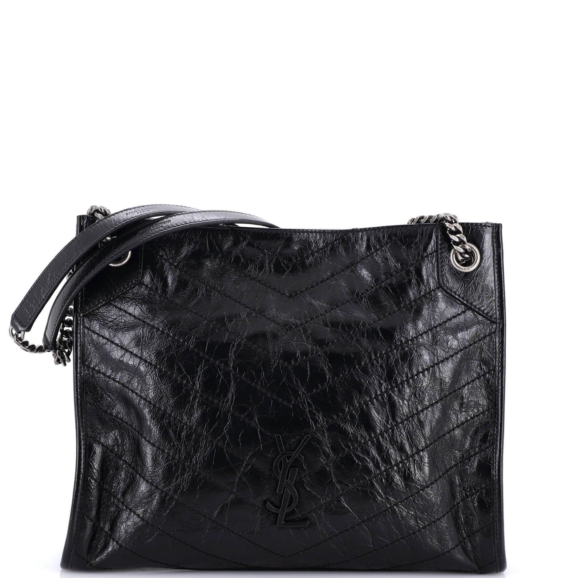 Niki Shopping Tote Matelasse Chevron Leather Medium