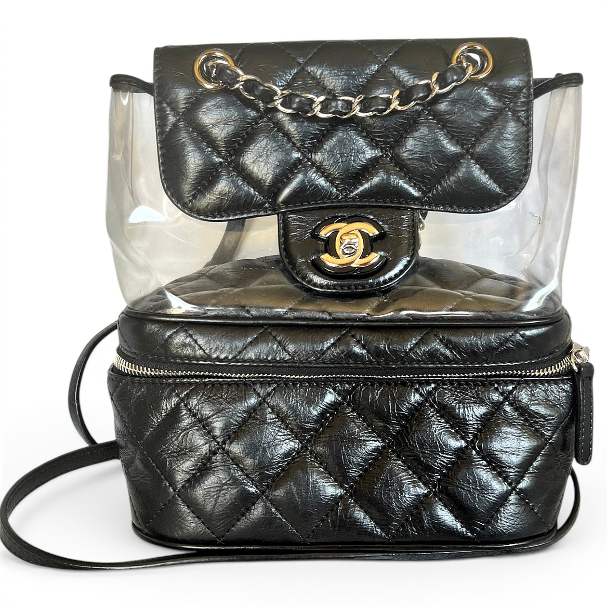 Leather backpack
