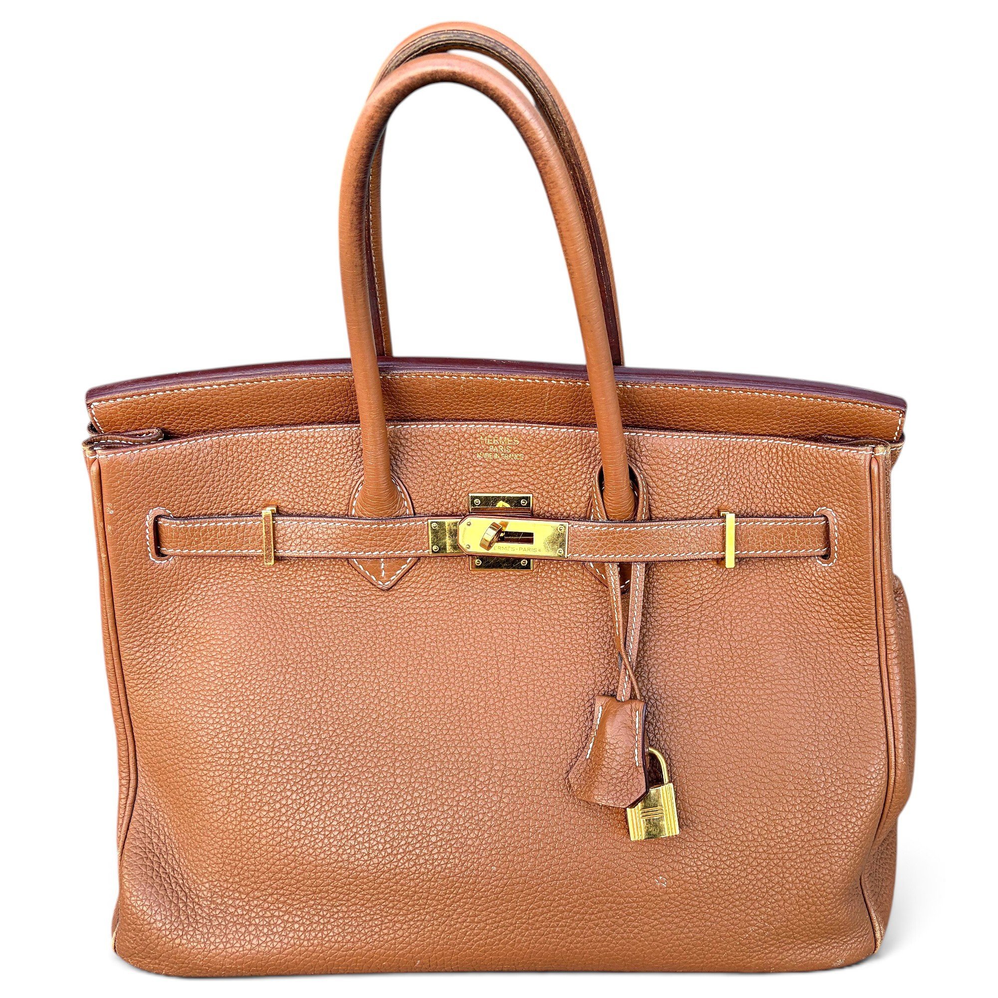 Birkin 35 leather handbag