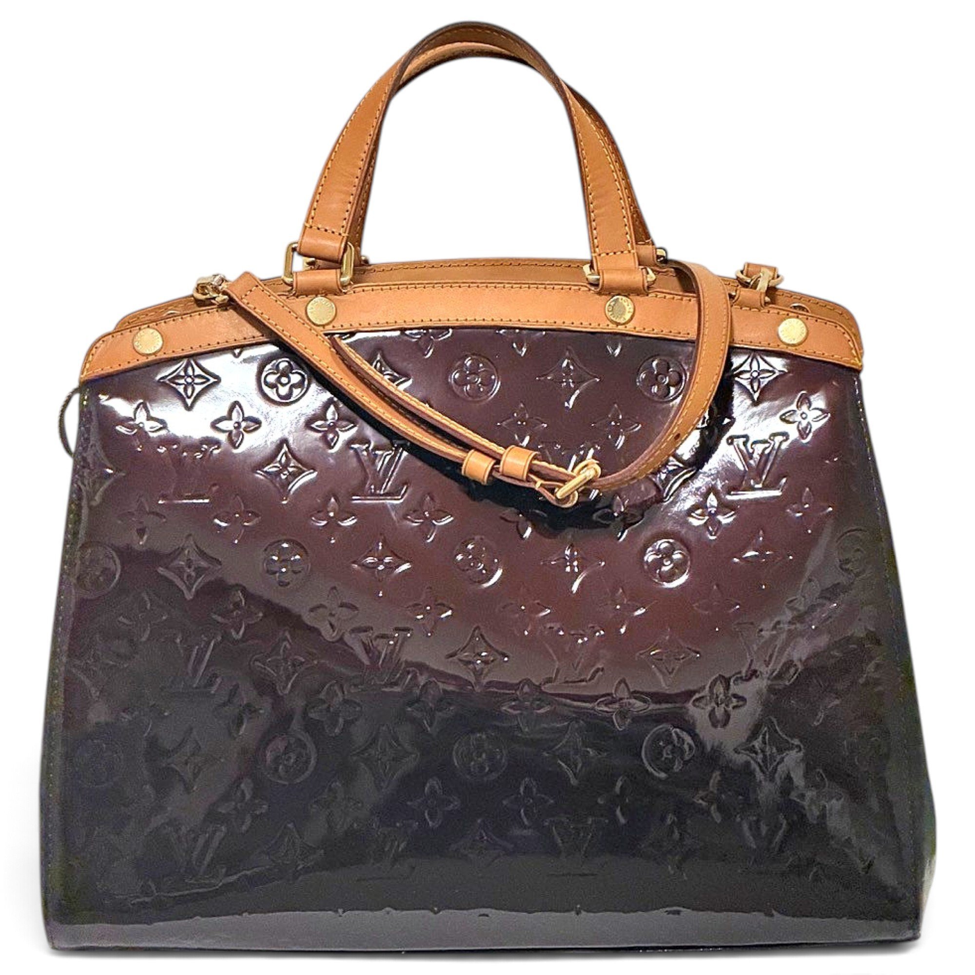 Bréa patent leather handbag